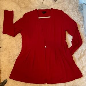 J. Jill Vibrant Red Top